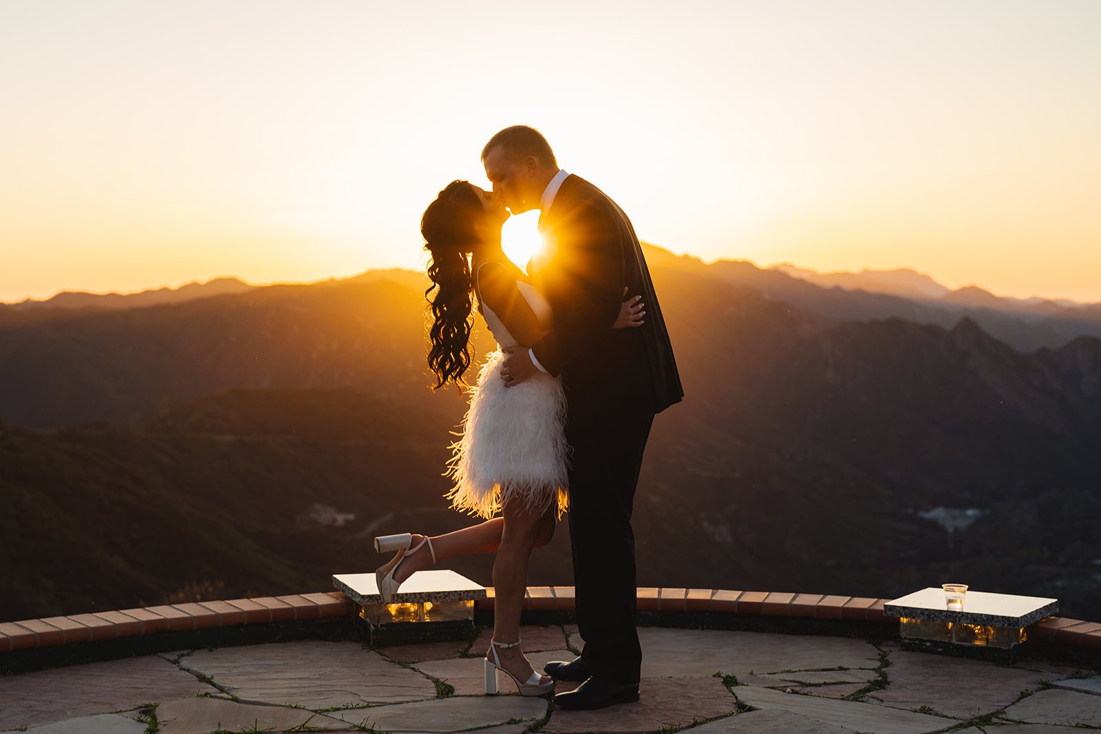 Intimate luxury wedding _ sunset photos in reception dress _ couple portraits _ Malibu Garden Estate Wedding _ Malibu California _ Pamela Tatz Photography-8.jpg