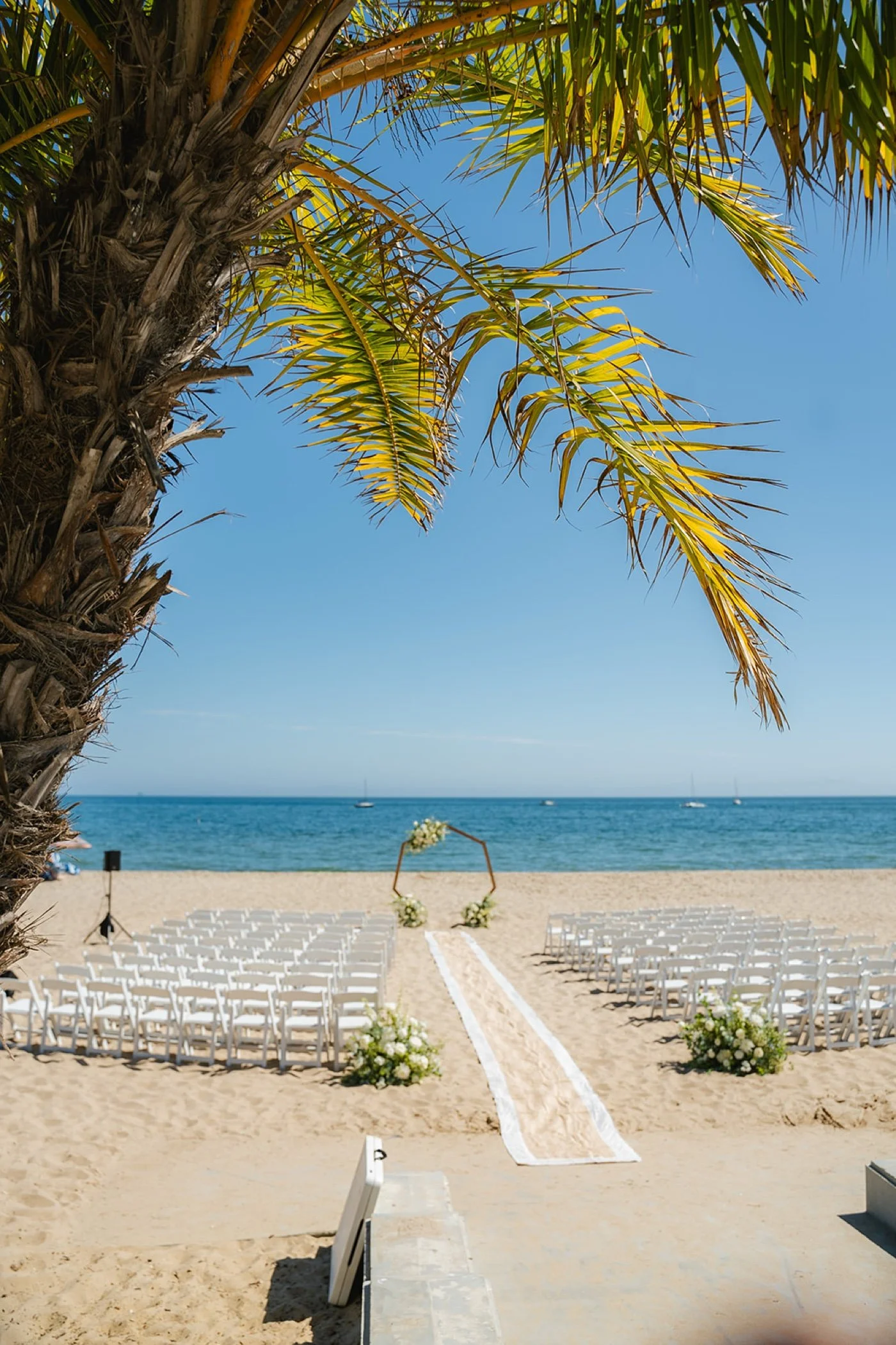 wedding ceremony at cabrillo pavilion in santa barbara