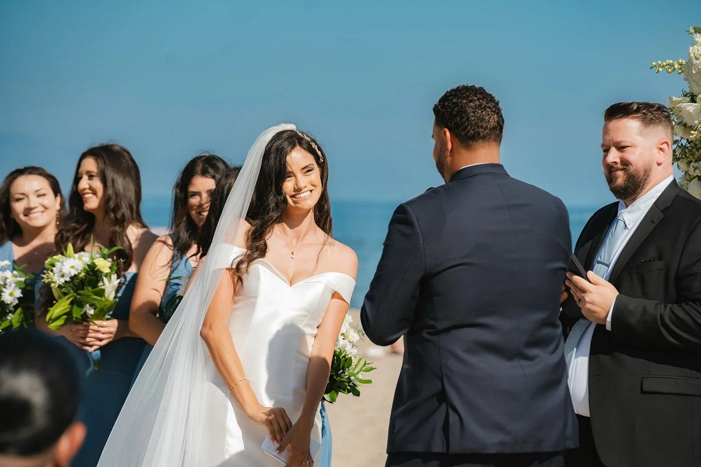 wedding ceremony at cabrillo pavilion in santa barbara