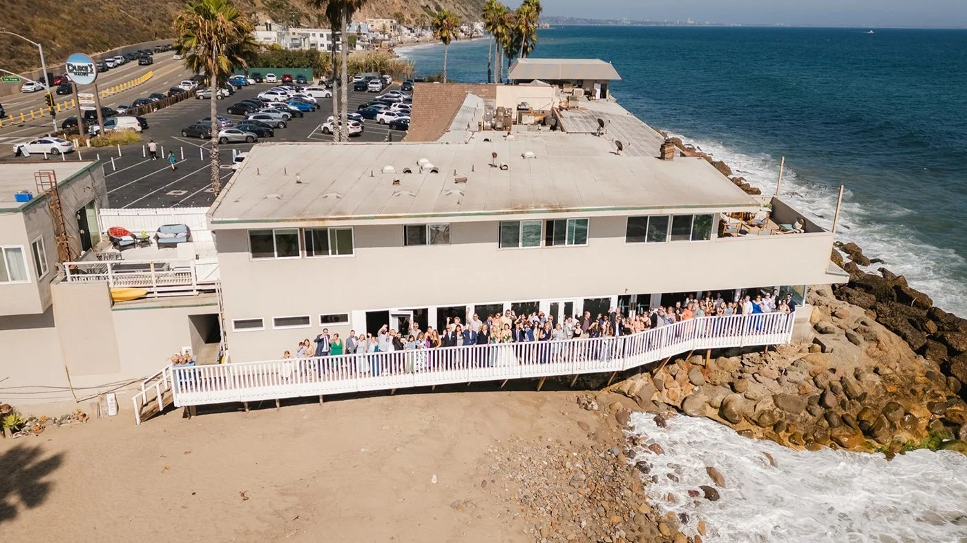 wedding at duke's malibu