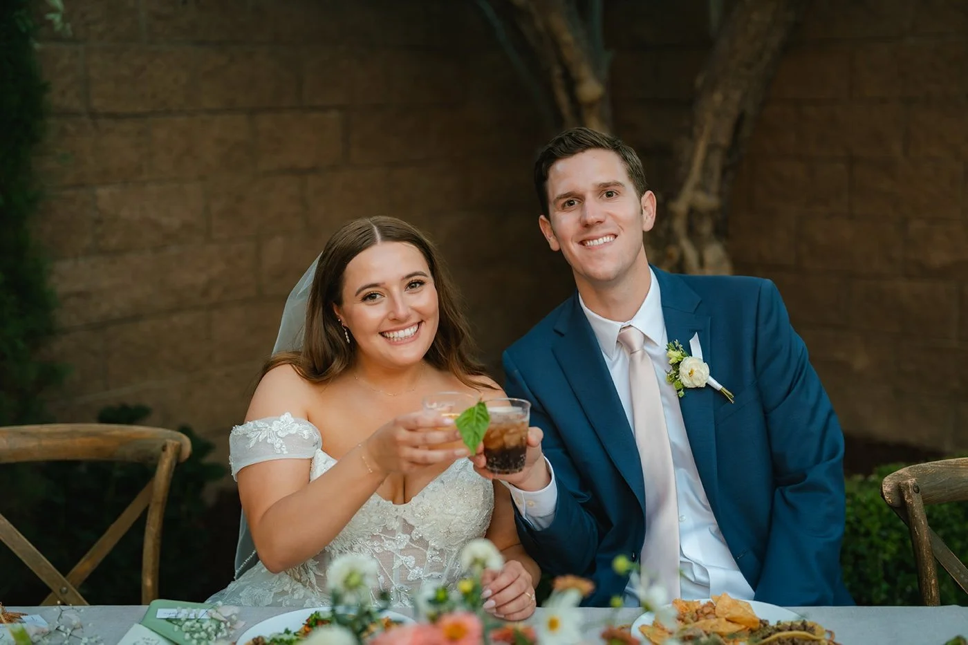 a backyard wedding reception in los angeles california