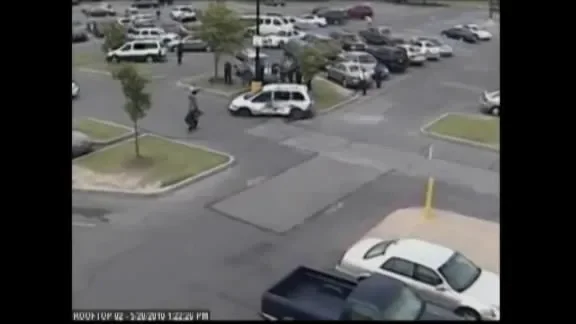 the disabled van in the Walmart parking lot
