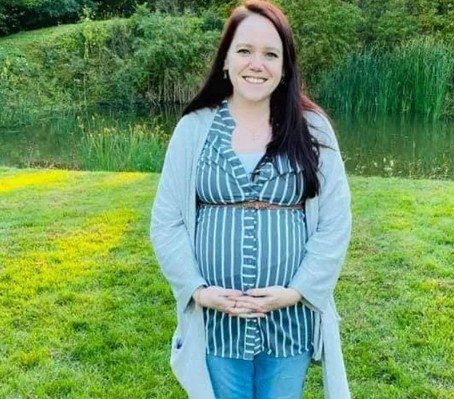 Melissa Lamesch pregnant and happy