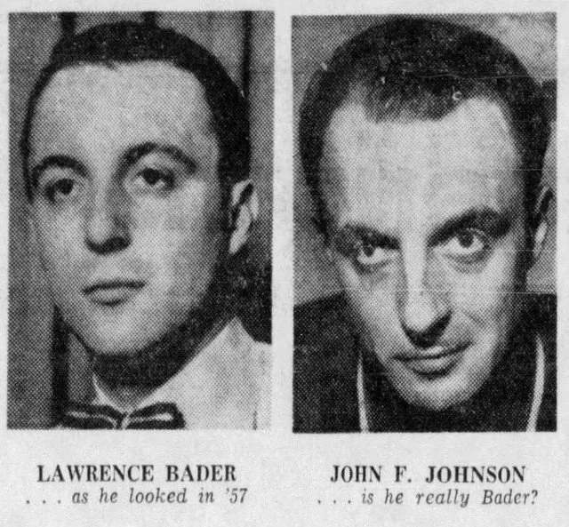 Larry Bader (L) John  Fritz  Johnson (R)