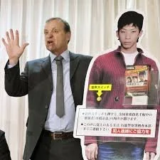 Cardboard cutout of ichihashi