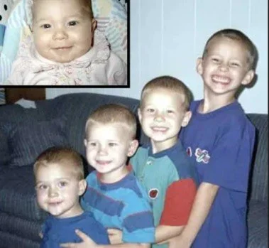 Noah, John, Paul, Luke and baby Mary