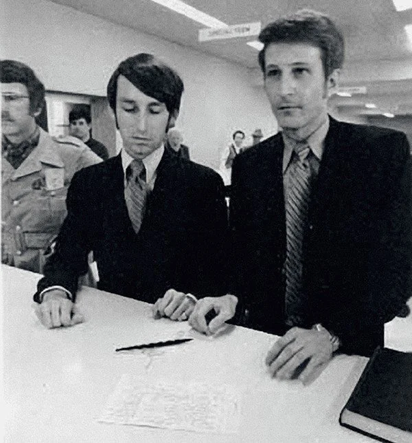 Applying for their marriage license