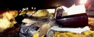 The vehicle after the crash