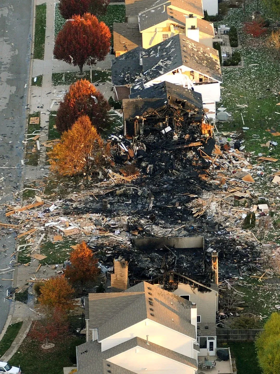 after the explosion