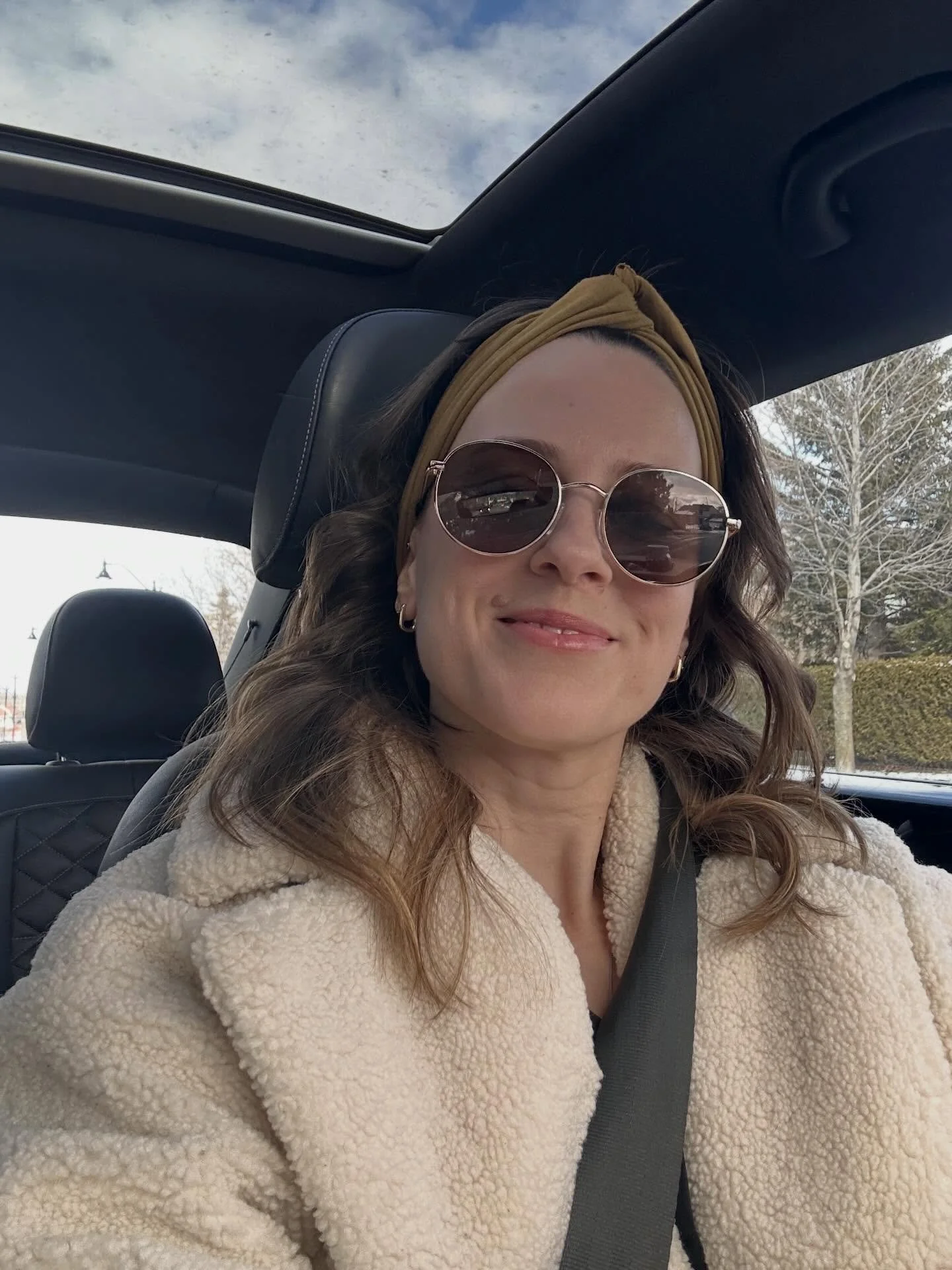 remember when instagram was just a place to drop a random pic because you felt cool, or grateful, or happy, or inspired &mdash; well&hellip; all of the above.

this is me, sitting in my white beetle, wearing an outfit i feel myself in, after a slow, 