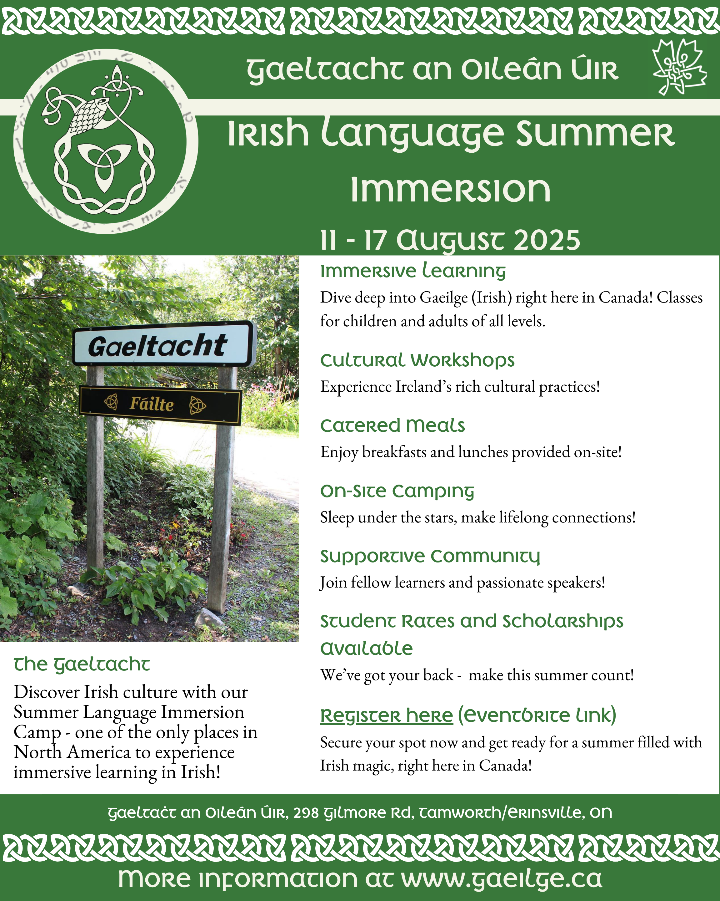 Irish Language Summer Immersion Week 2025
