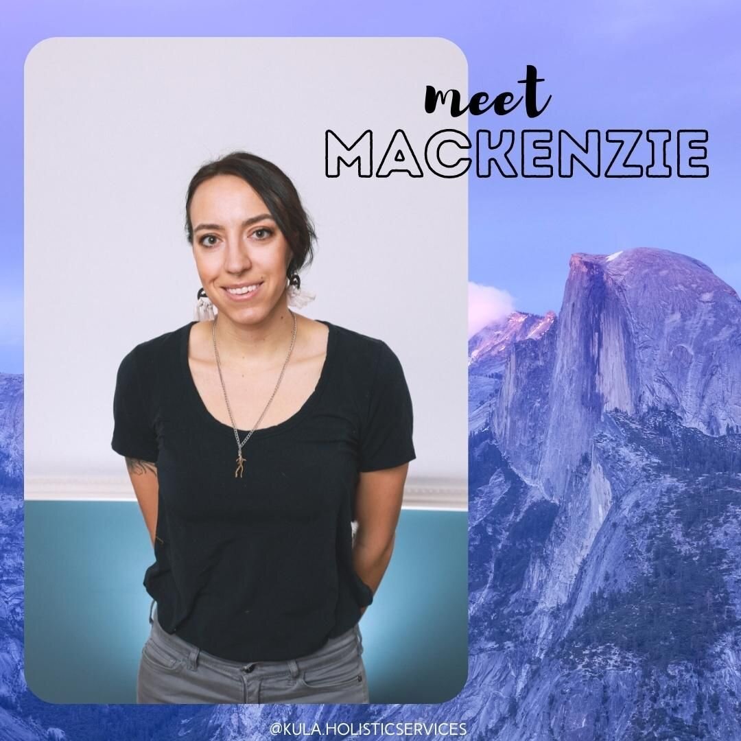 Meet Mackenzie, director of @kula.holisticservices, and our calm and curious therapist. Mackenzie sees the beauty of the human mind and experience. She likes bad jokes, macaroni and cheese and is a creature of wild places. If you are looking for down