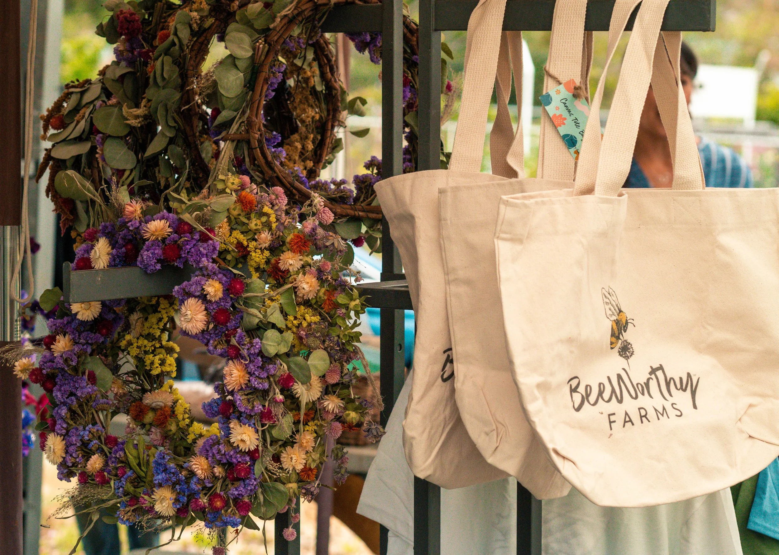 BeeWorthy Farms dried floral wreaths