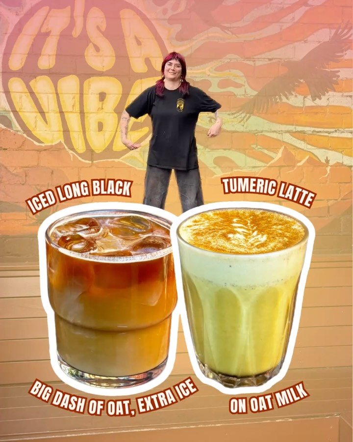 OUR DRINK PICKS 😮&zwj;💨😮&zwj;💨😮&zwj;💨 

👈 REGULAR COFFEE ☕️ 
👉 LIL SWEET TREAT 🥹

What&rsquo;s your go to drinks?!

#christinasvibescafe #itsavibe #staffpicks #coffeeaddict