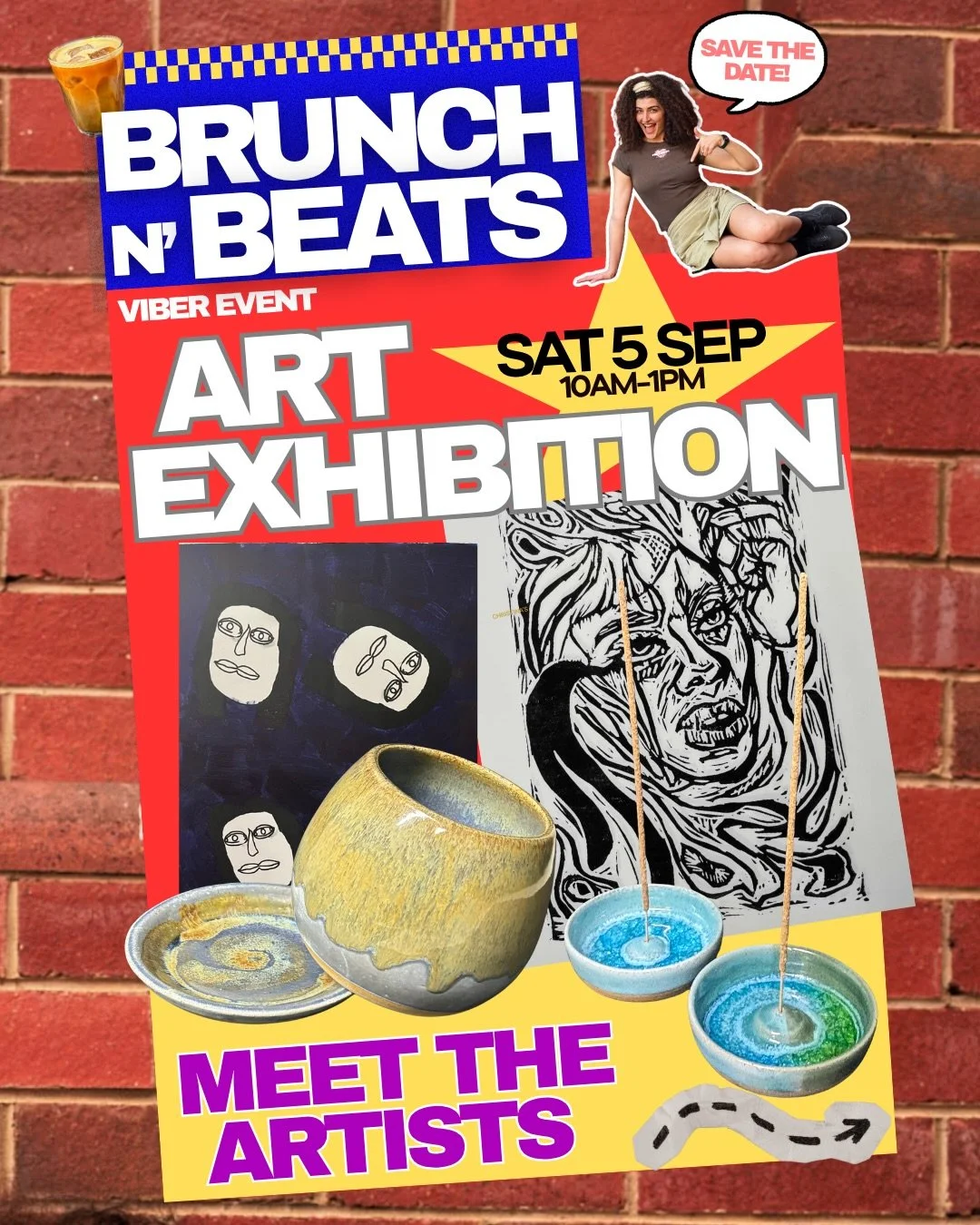 Meet the artists joining us for Brunch n&rsquo; Beats! 🎨✨

We&rsquo;re so excited to be hosting an art exhibition as part of the event, featuring three incredible local artists:

@showyceramics &mdash; Shontelle is a Gold Coast/Yugambeh-based cerami