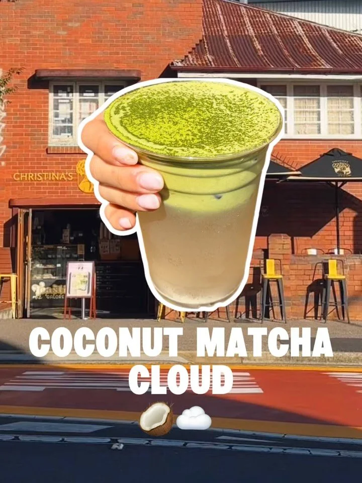 A few of our fun drinks you simply must try&hellip; ✨

🥥 COCONUT MATCHA CLOUD: coconut water base, topped with a fluffy creamy matcha cloud 🤤 such a beautiful flavour. And bonus! will keep you hydrated!

🩸 REDRUM COLD BREW: &ldquo;Here&rsquo;s Joh