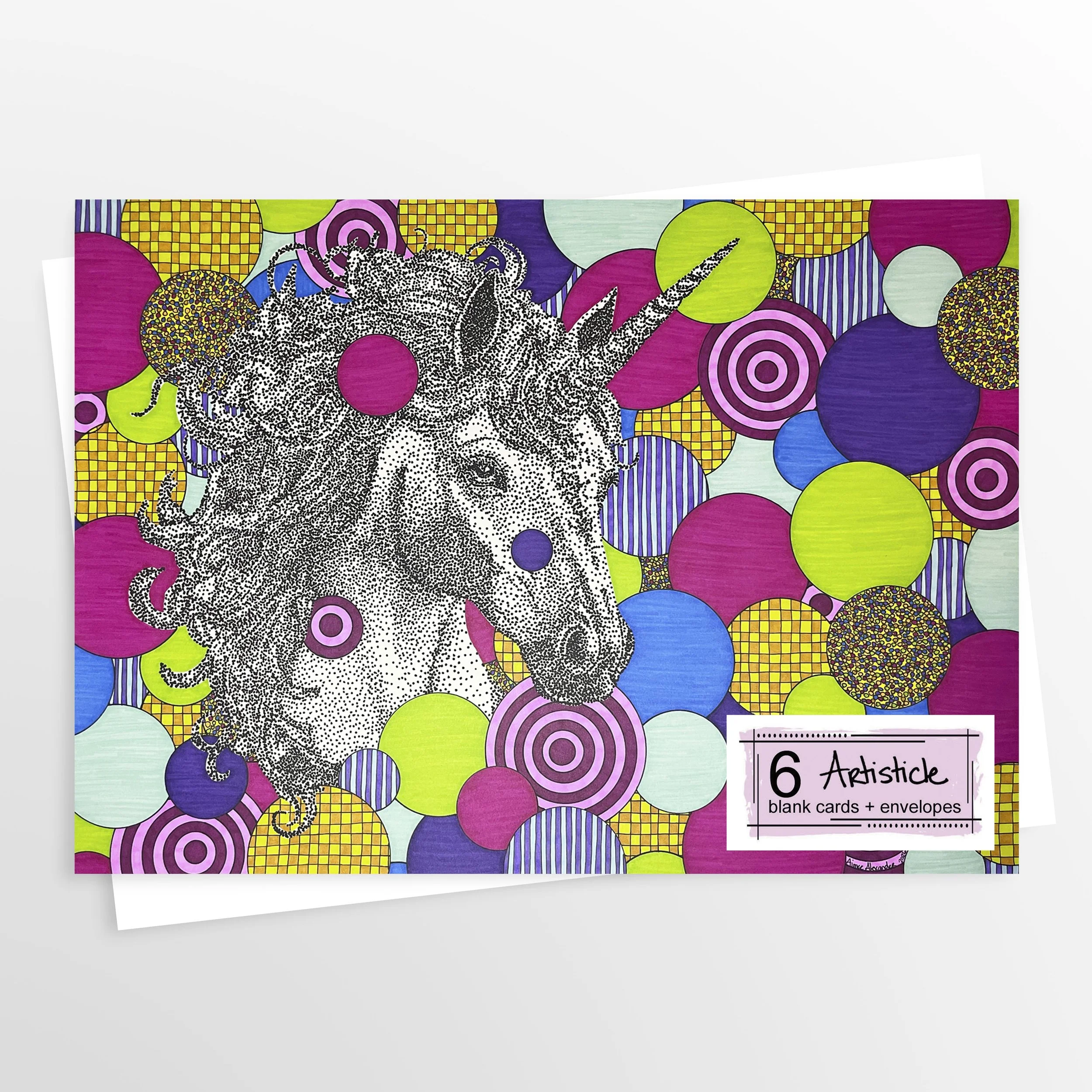 Unicorn Party Cards, Set of 6