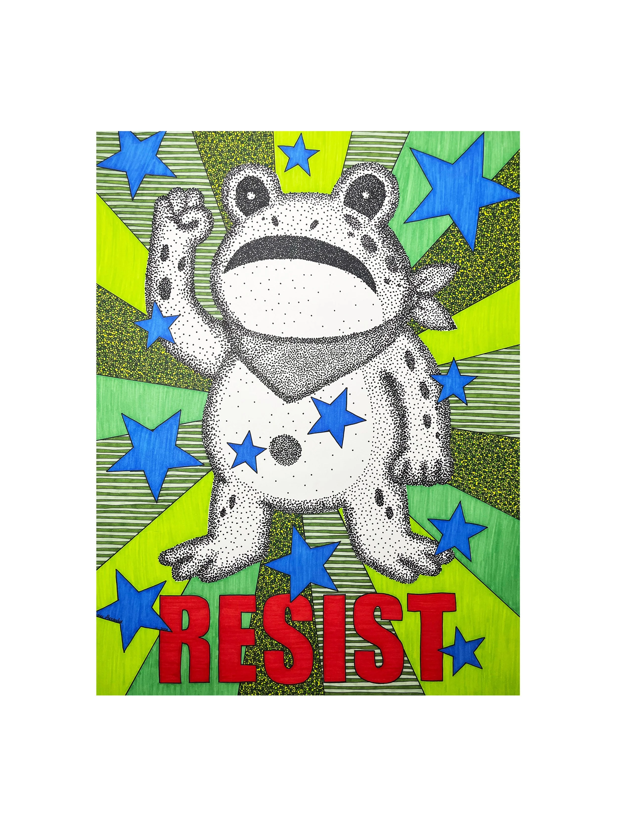 Resist Frog Digital Download