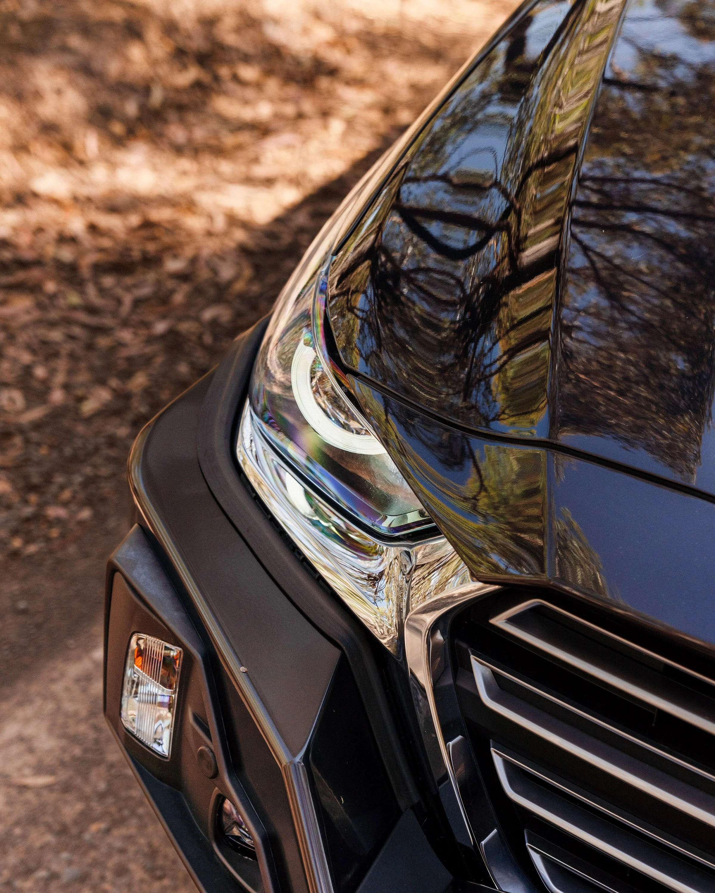 Mazda BT-50 lights, Car Photography Melbourne 