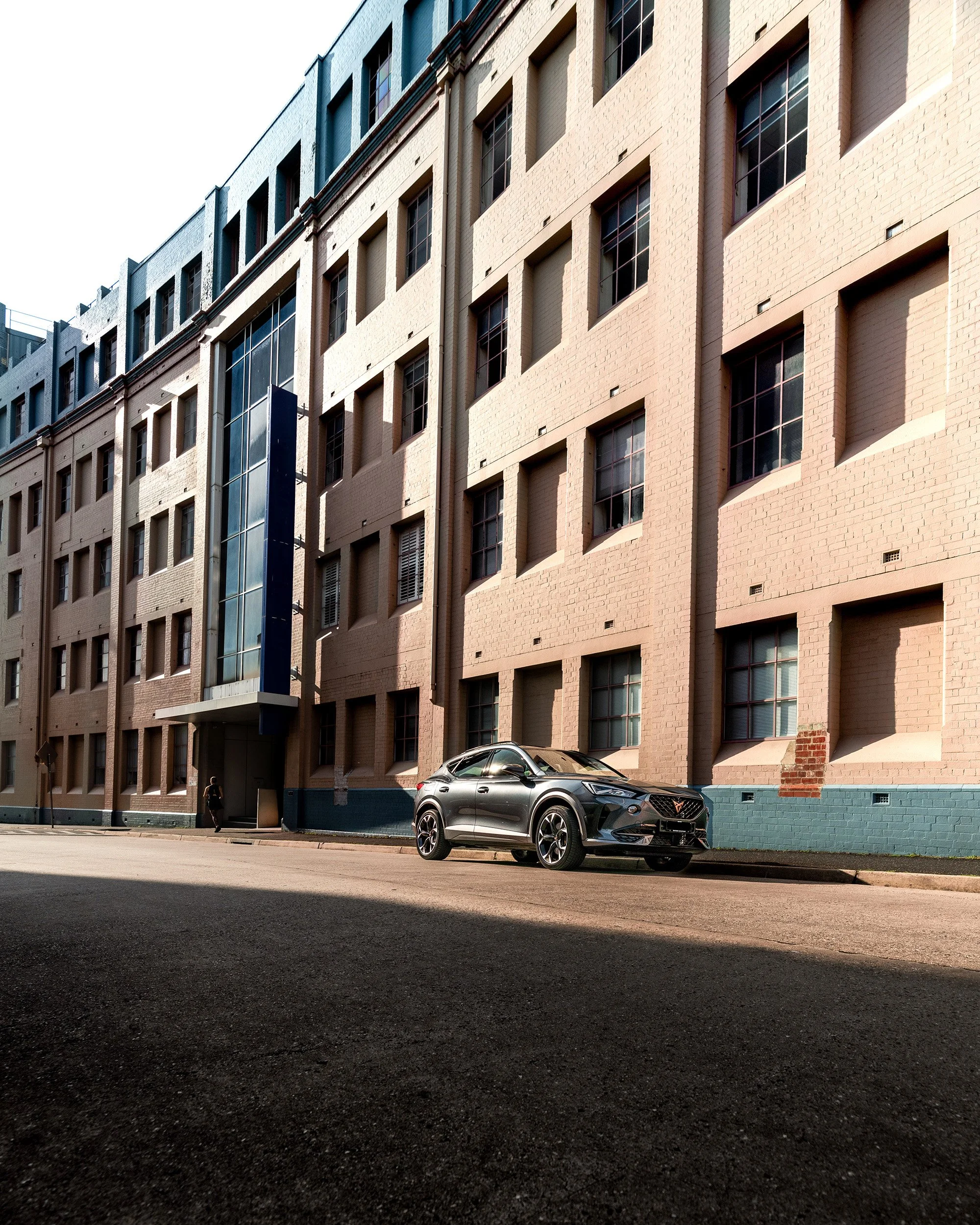 Cupra Forementor car in harsh morning light in Melbourne. Image by Henry Yates 6ft8photographer 
