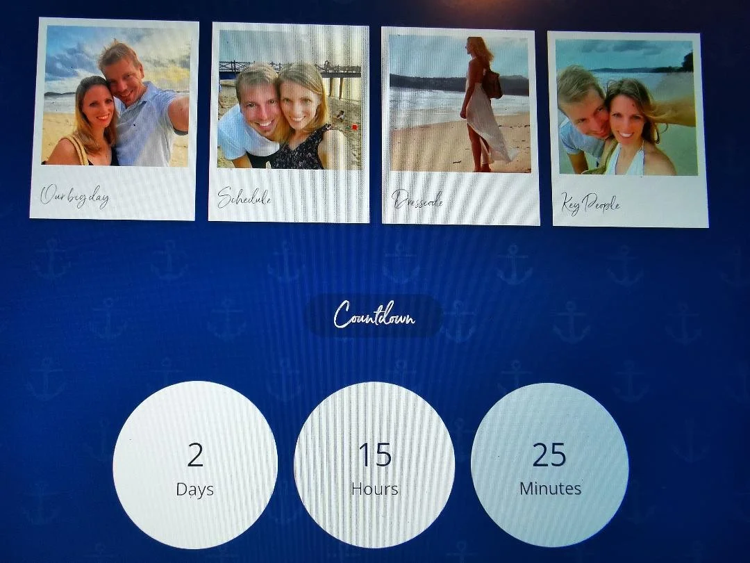 Finaler Countdown zur Hochzeit