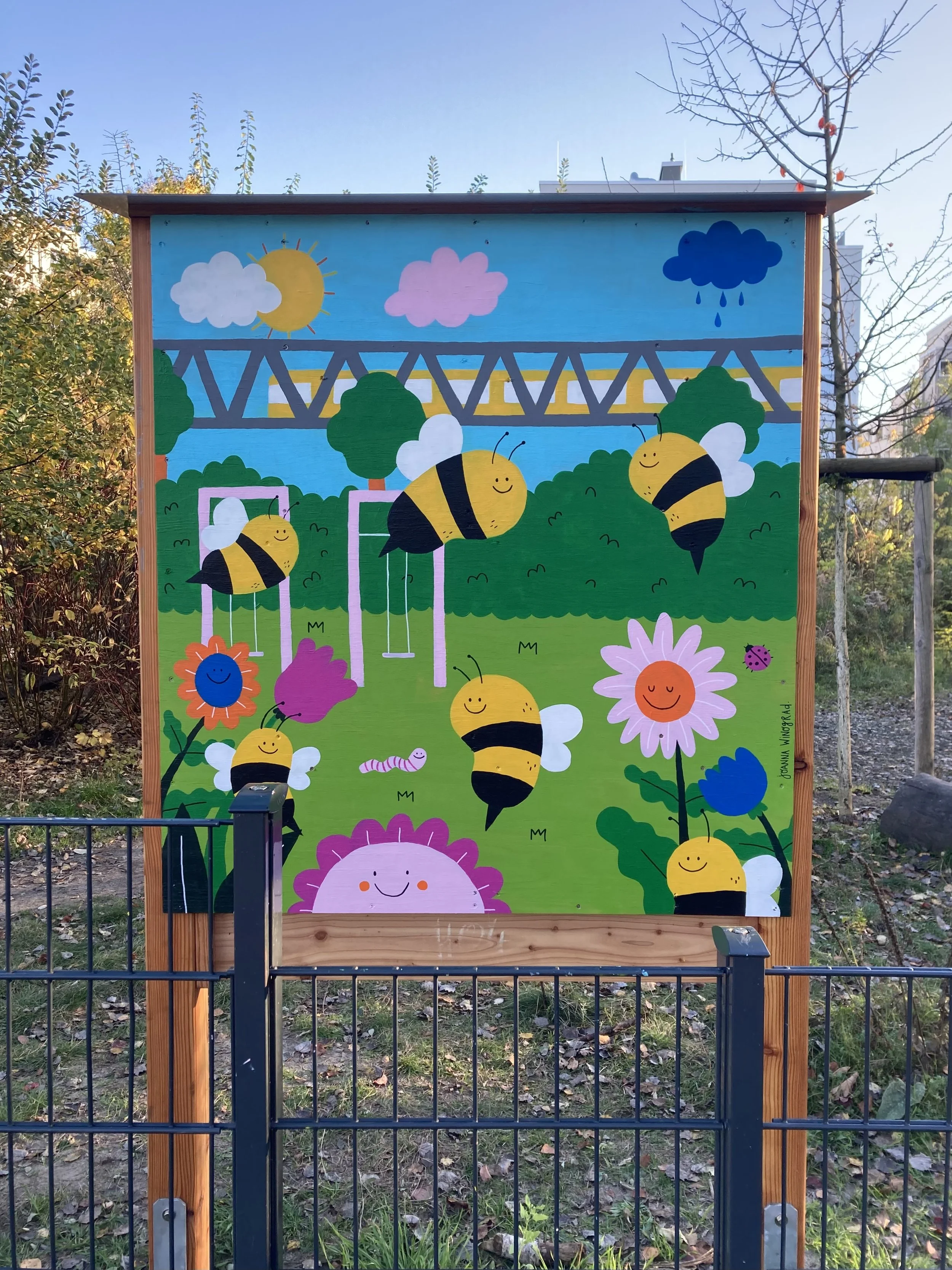 Wild Bees Hotel in Gleisdreik Park