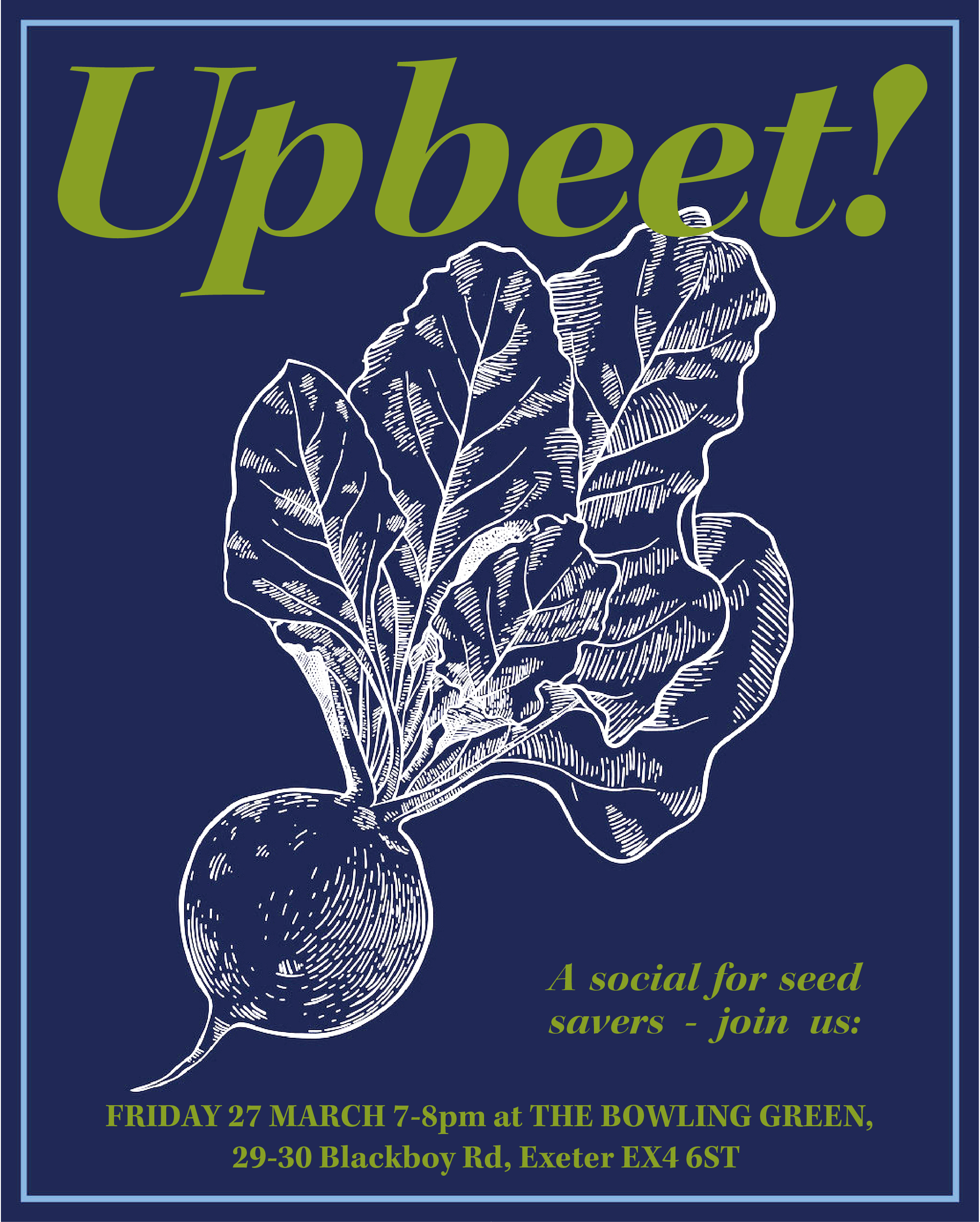 Upbeet! Seed Saving Social – Grow, Save & Share 