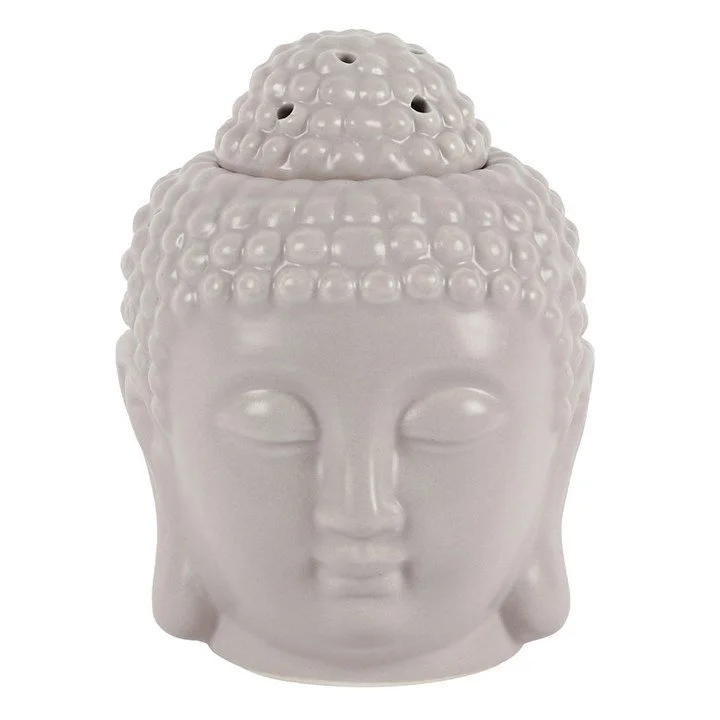 Small Grey Buddha Head Oil Burner (front).jpg