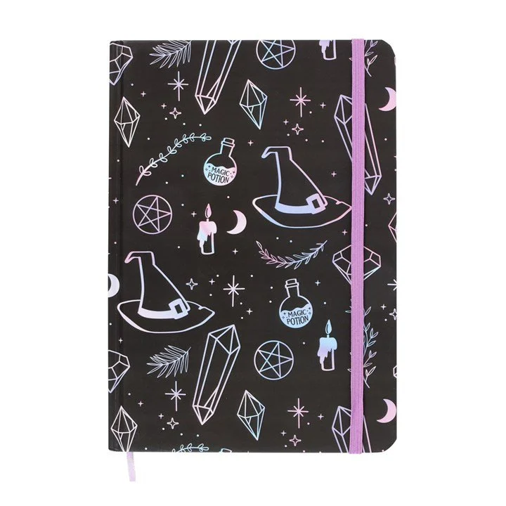 Crystal Witch Print A5 Notebook.jpg