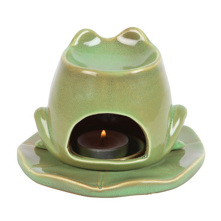Frog Shaped Oil Burner and Lily Pad Plate (opening).jpg