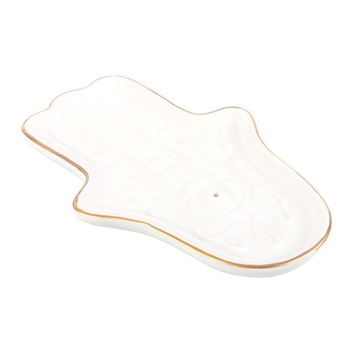 White Hamsa Hand Incense Stick Holder.jpg