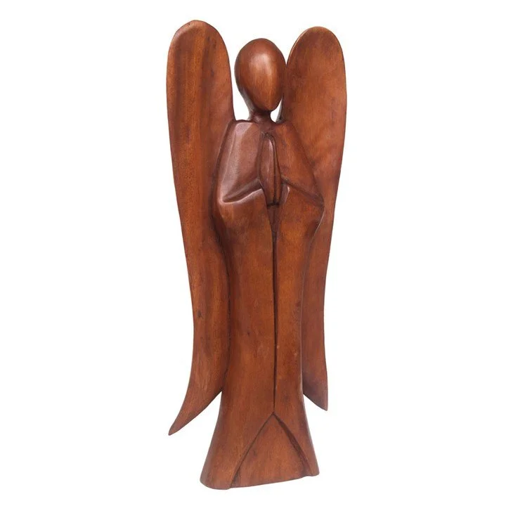 Angelic - Natural Acacia Wood Angel