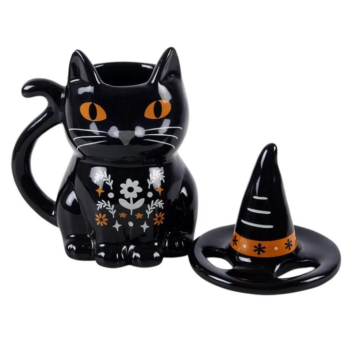Frightful Folk Black Cat Lidded Mug (lid off).jpg