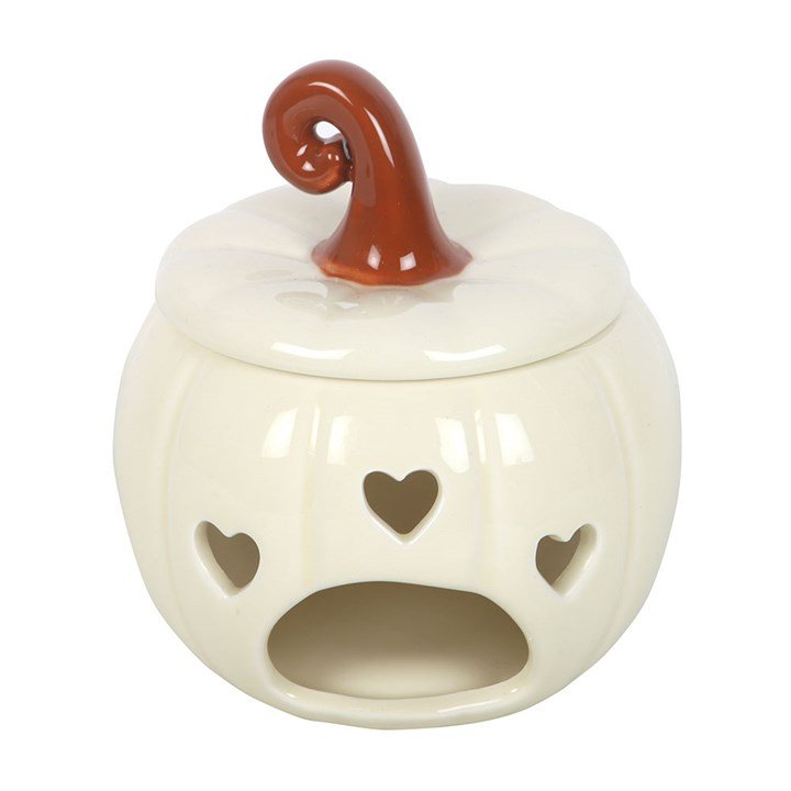 White Curly Pumpkin Oil Burner (opening).jpg