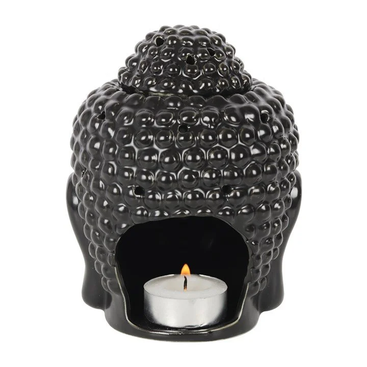 Black Buddha Head Oil Burner (back).jpg