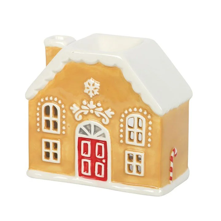 Candy Cane Gingerbread House Oil Burner and Wax Warmer.jpg