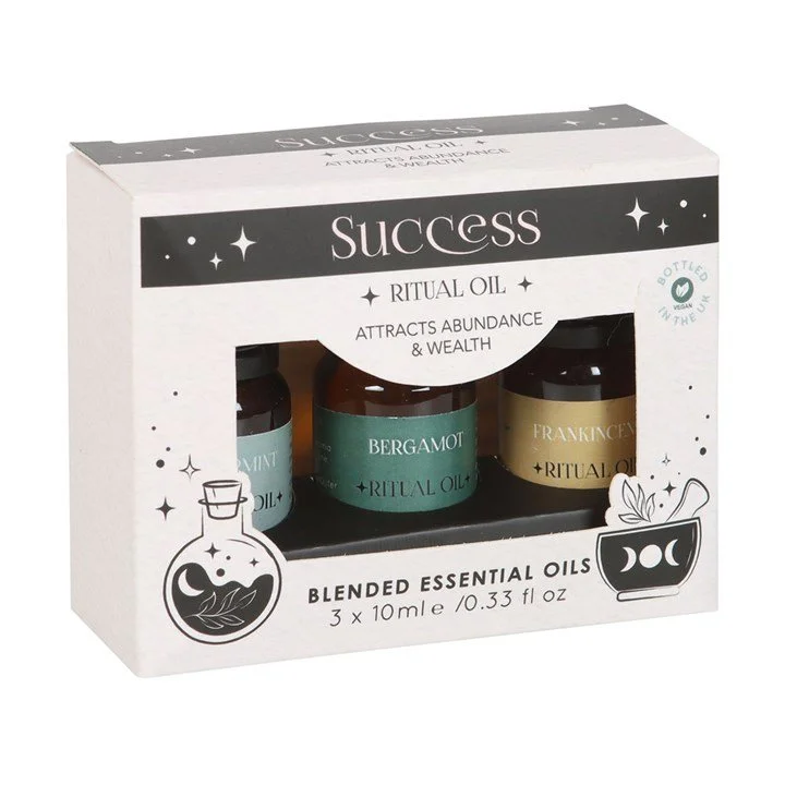 Essential Oils - Set of 3 Success Ritual Blended Essential Oils