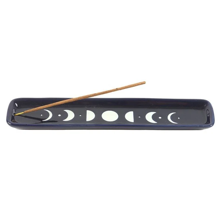 Blue Moon Phase Ceramic Incense Ash Catcher (example).jpg