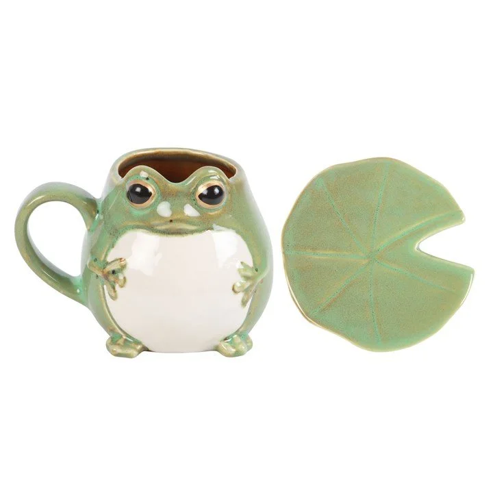Frog Shaped Mug and Lily Pad Saucer (set).jpg
