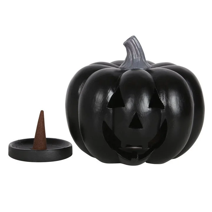 Black Pumpkin Incense Cone Holder (lid off).jpg