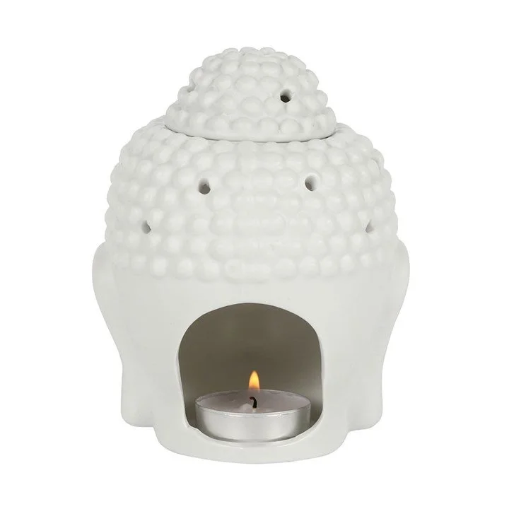 White Buddha Head Oil Burner (back).jpg