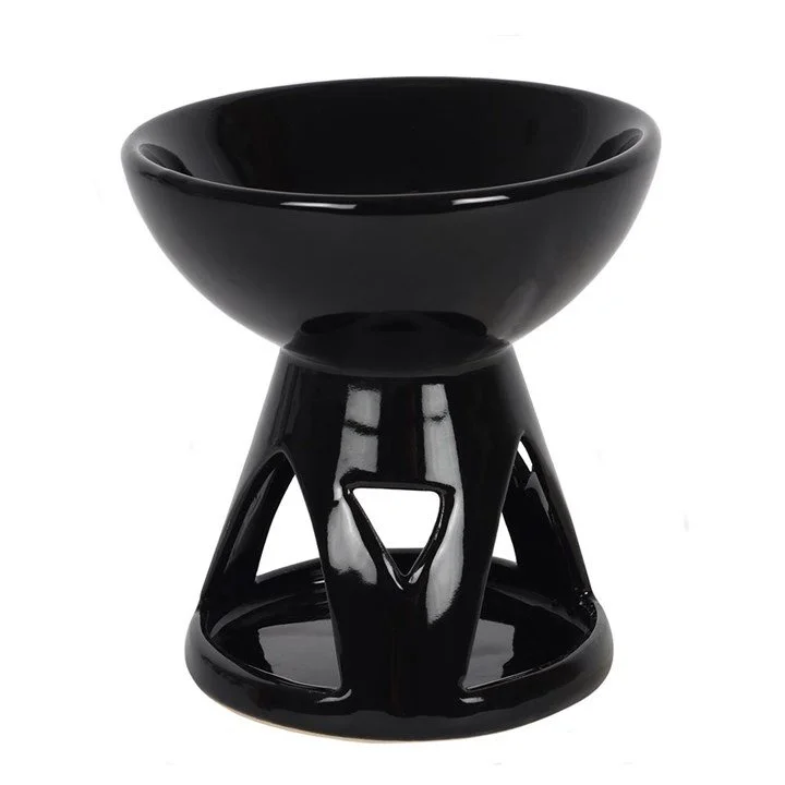 Black Deep Bowl Oil Burner and Wax Warmer.jpg