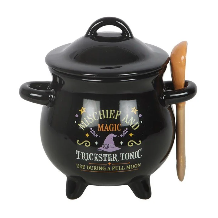 Mischief and Magic Cauldron Soup Bowl with Spoon.jpg