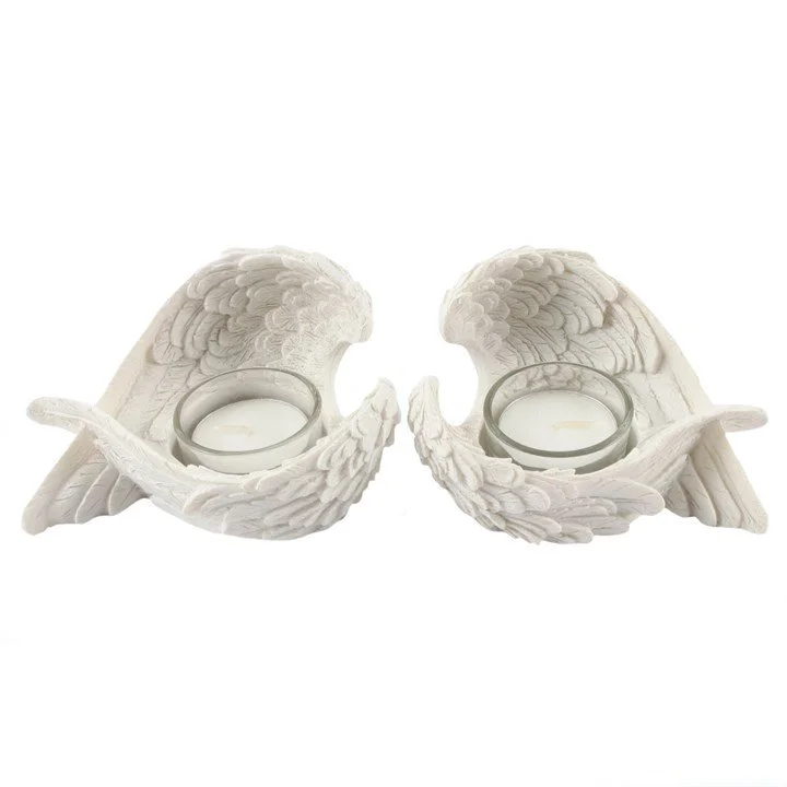 Tealight Holders - Set of 2 Winged Candle Holders