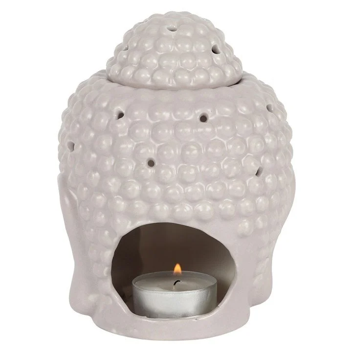 Small Grey Buddha Head Oil Burner (back).jpg