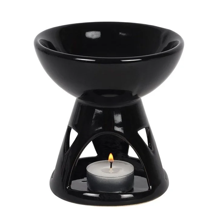 Black Deep Bowl Oil Burner and Wax Warmer (example).jpg
