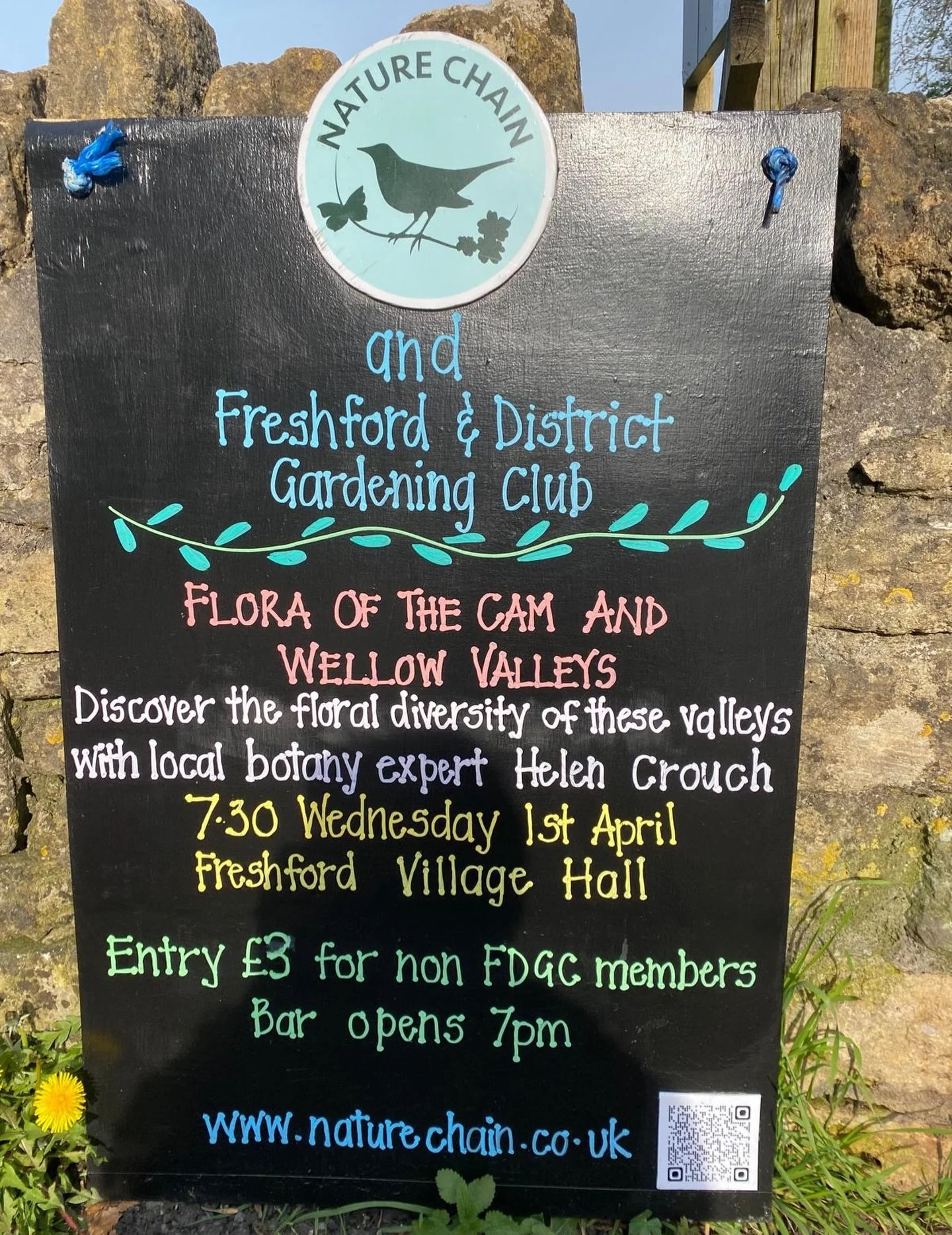 TALK - 1st April - Freshford Village Hall. We are excited that local botany expert, Helena Crouch will be coming to Freshford to talk about the Flora of the Cam and Wellow Valleys

We&rsquo;re delighted to be teaming up once more with Freshford &amp;