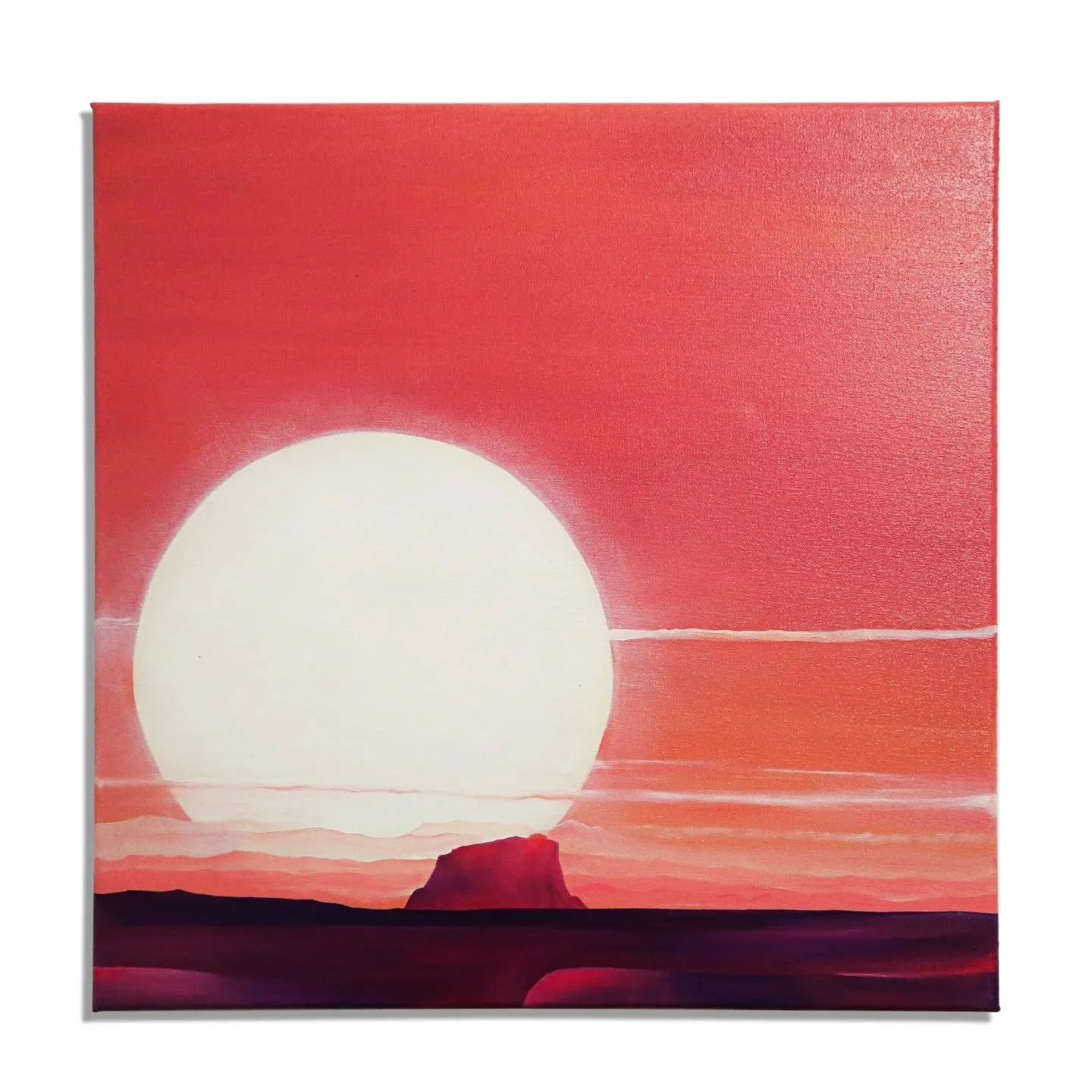 We can rest here, 20 x 20 inches, oil on canvas, 2023.