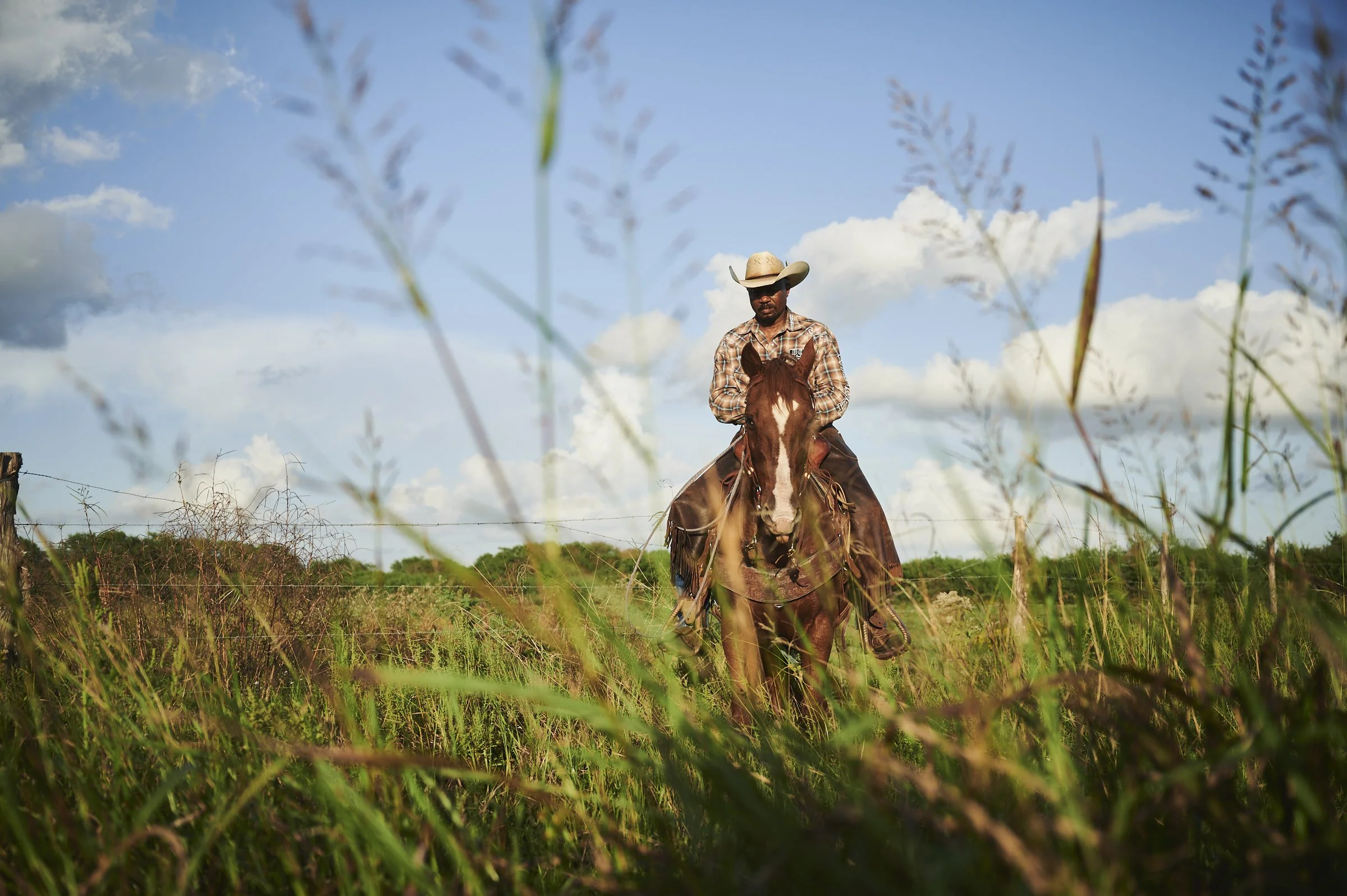 Larry Callies, founder of the Black Cowboy Museum in Rosenberg Texas, photographed for Modern Huntsman magazine — documentary portrait by Black Shutter Productions