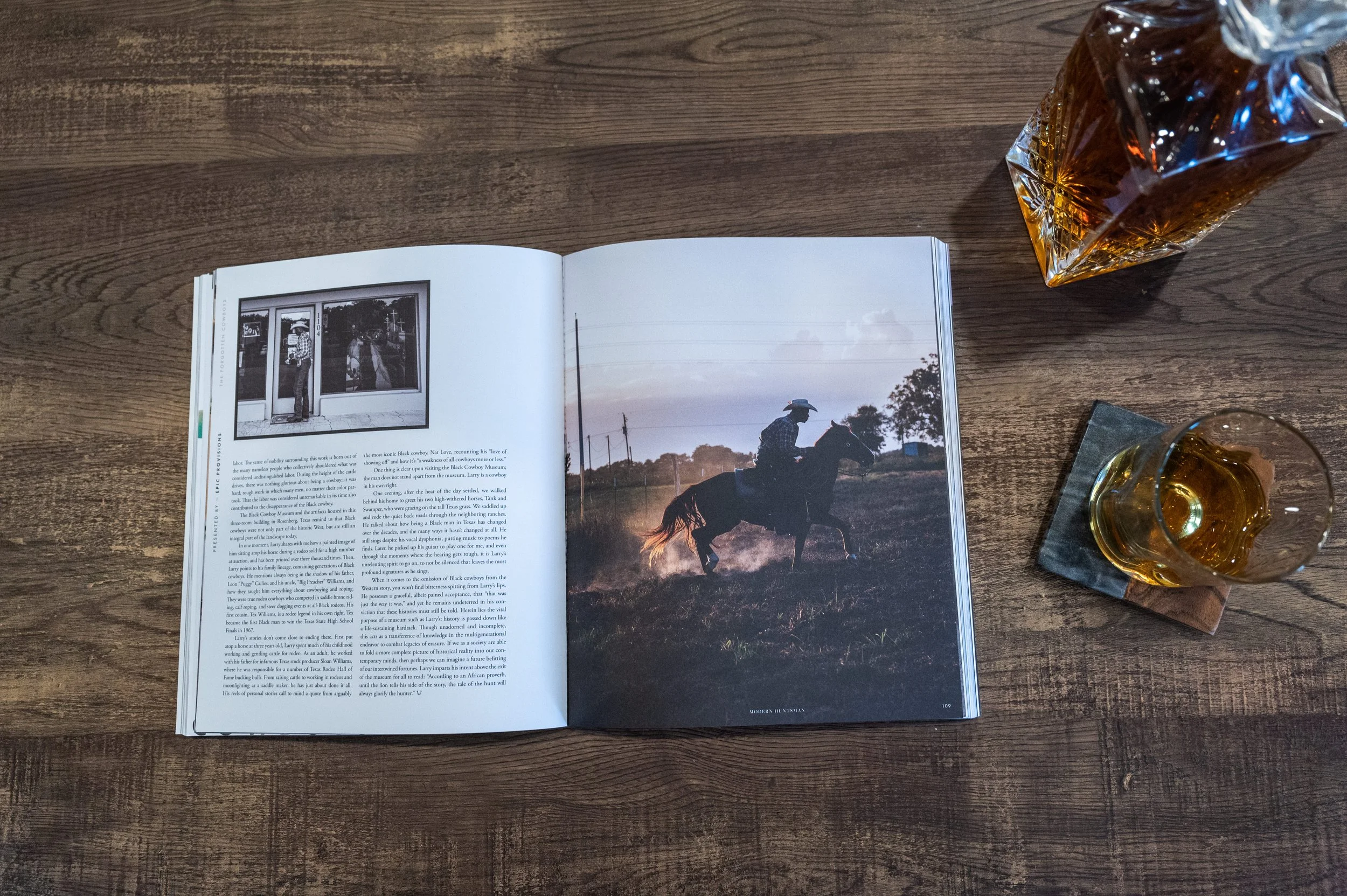 The Forgotten Cowboys documentary photography published in Modern Huntsman magazine — shot by Black Shutter Productions